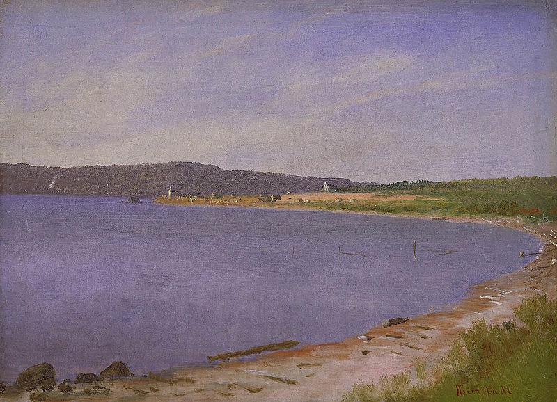 Albert Bierstadt San Francisco Bay Norge oil painting art